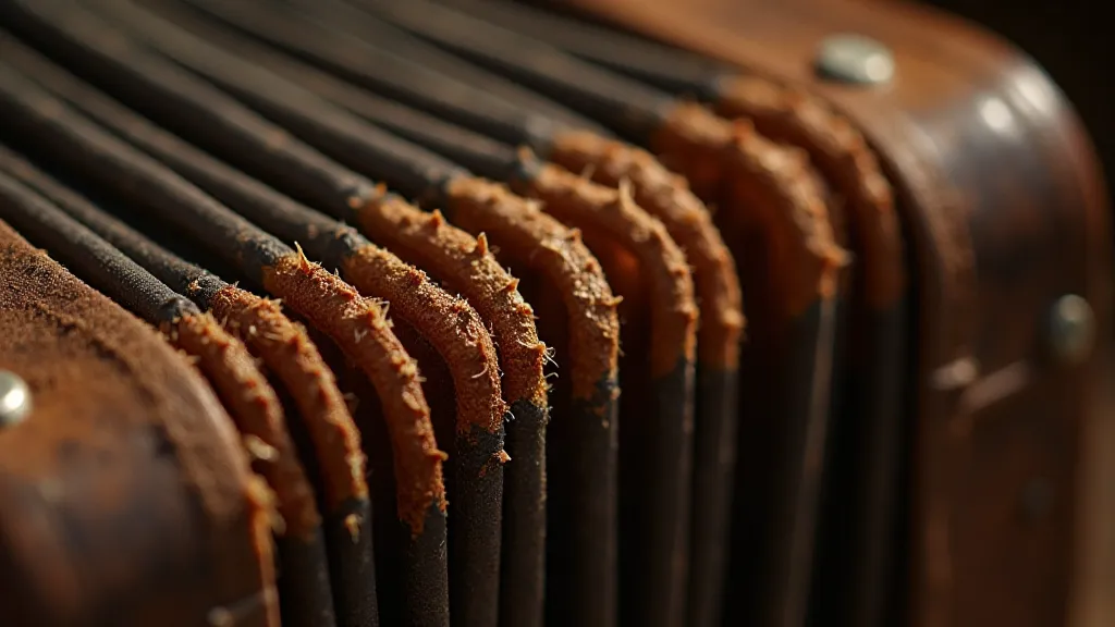 Antique accordion bellows