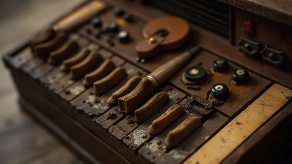 Vintage accordion close-up
