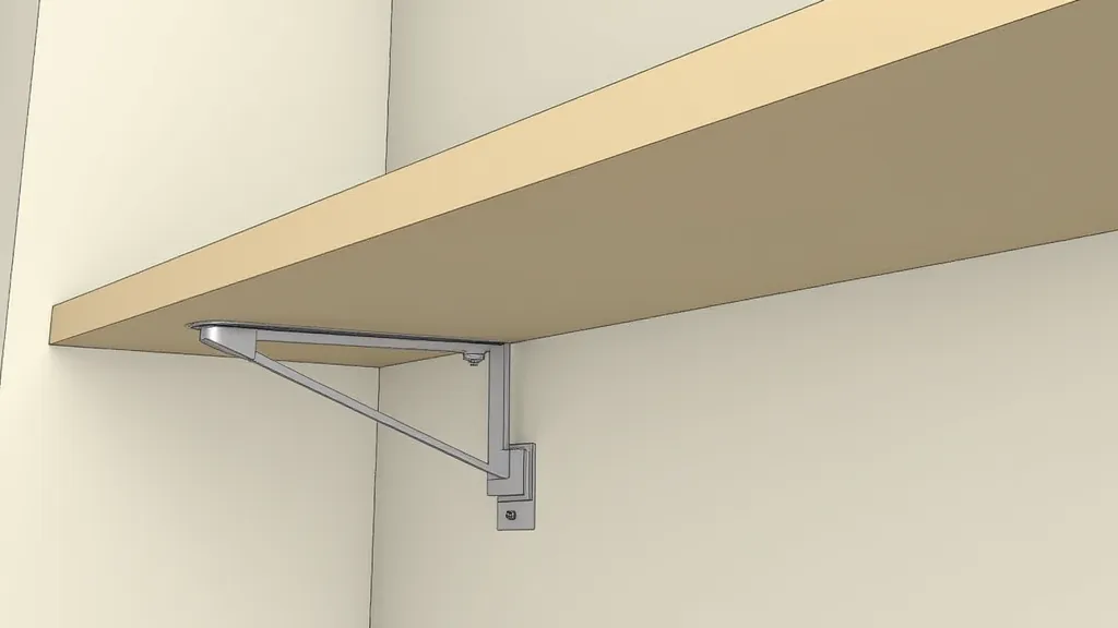 Installing brackets for floating shelf