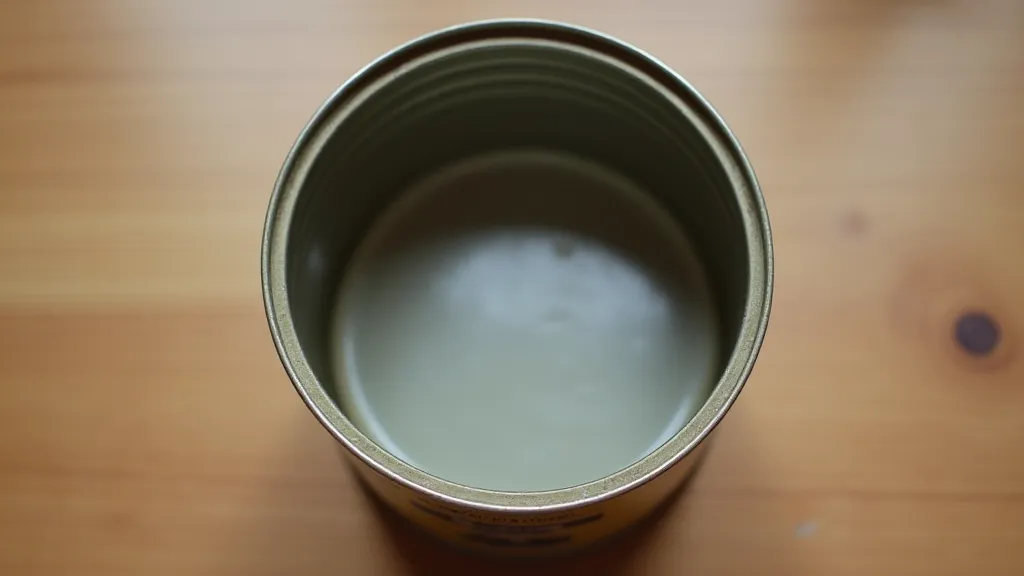 Clean tin can ready for decorating.