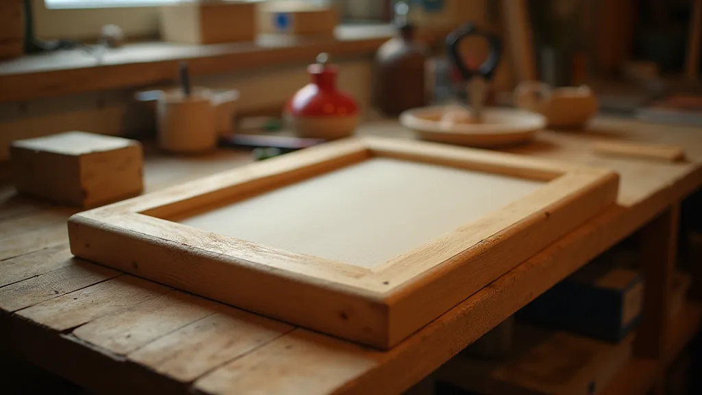 Wooden frame for a DIY cork board