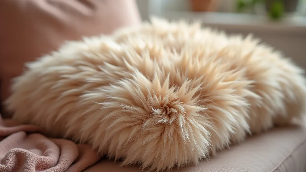 Faux Fur Throw Pillow