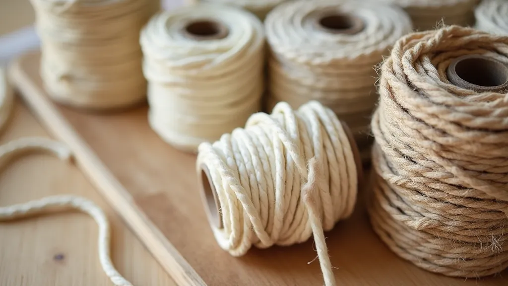 Variety of macrame cords