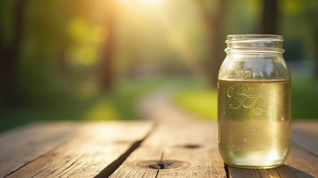 Clean mason jar
