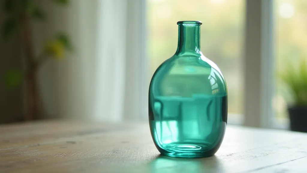 Turquoise painted vase
