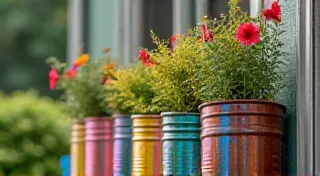 Upcycled Tin Can Planters: A Rustic DIY