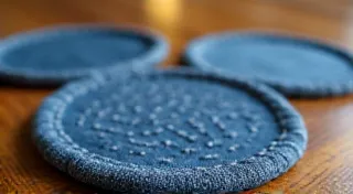 Upcycled Denim Coasters: A Simple DIY Home Decor Project